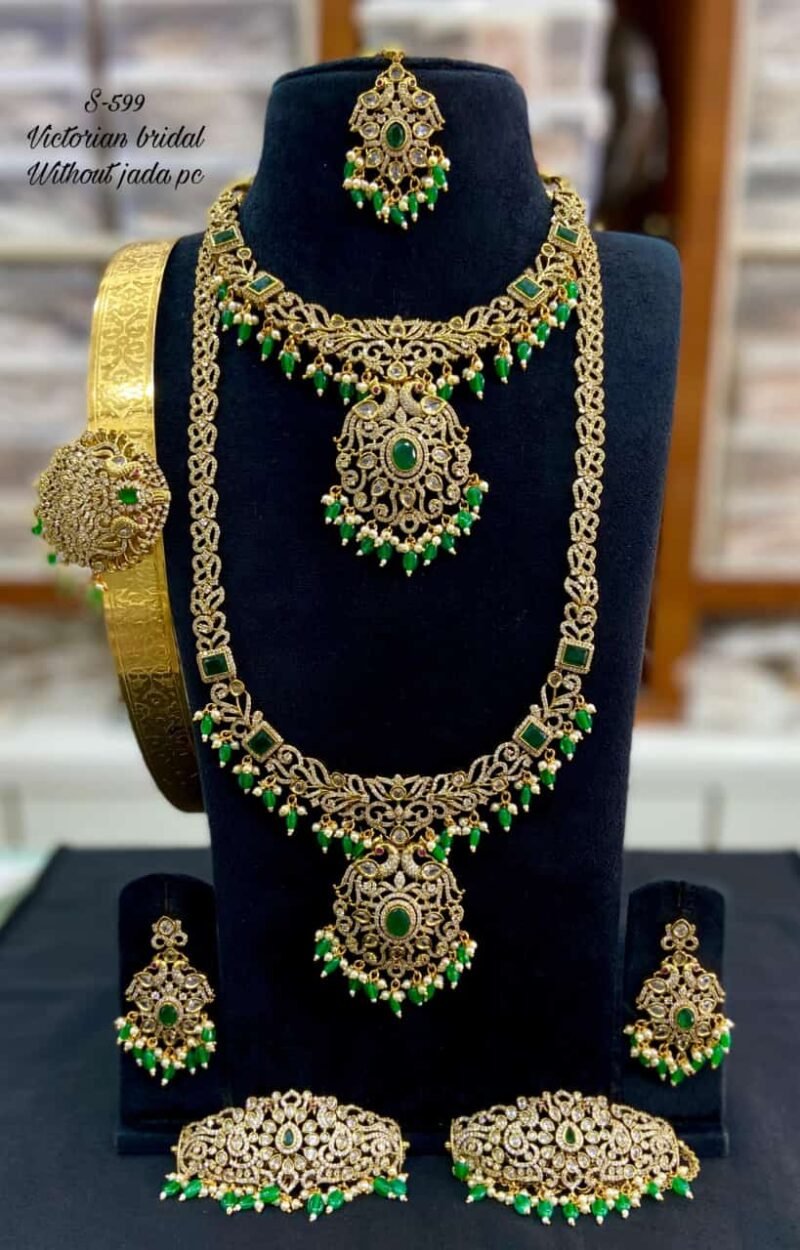 Royal Bridal Matte Finish Jewelry Set – Available in 3 Stunning Colors