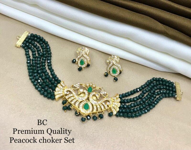 Peacock Choker Set – Multiple Colours