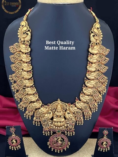 Heavy Lakshmi Haram set
