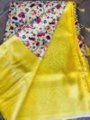 Digital print soft silk sarees with designer blouse